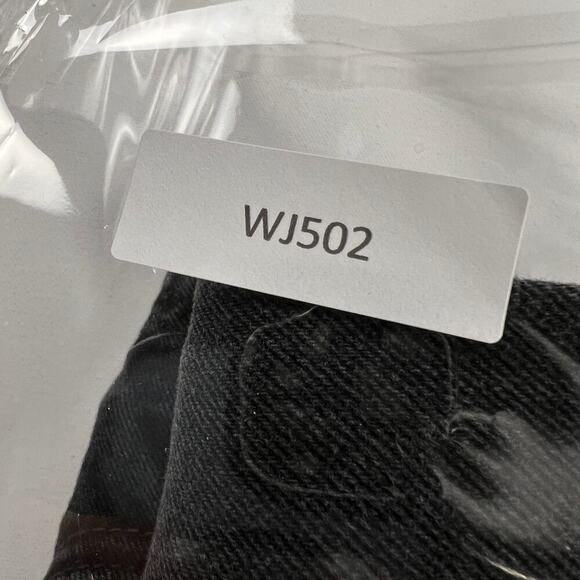 Revolve GRLFRND The Karolina High Rise Straight Crop Jean Washed Black Size 28 - Picture 15 of 15